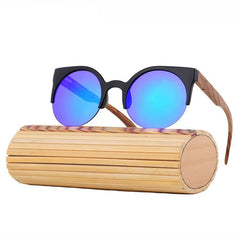 Óculos de Sol Vintage Wood/Bambu - Feminino