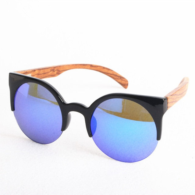 Óculos de Sol Vintage Wood/Bambu - Feminino