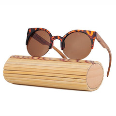 Óculos de Sol Vintage Wood/Bambu - Feminino