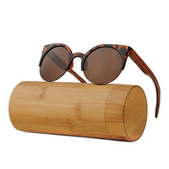 Óculos de Sol Vintage Wood/Bambu - Feminino