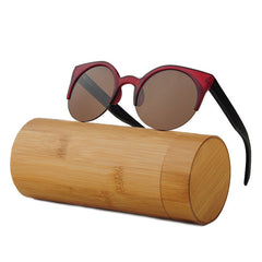 Óculos de Sol Vintage Wood/Bambu - Feminino