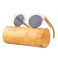 Óculos de Sol Vintage Wood/Bambu - Feminino